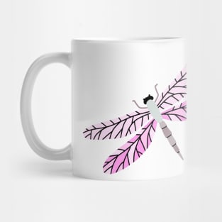 Colorful Hand Drawn Dragonfly, Nature, Spring Design Mug